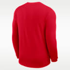 Ohio State Sideline Coach Men's Nike Dri-FIT College Long-Sleeve Top