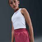 Skort Dri-FIT de tiro alto para niña talla grande Nike One