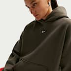 Sudadera con gorro sin cierre oversized para mujer Nike Studio Fleece Medium Weight