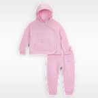 Nike Ready, Set! Conjunto de 2 piezas con joggers y sudadera con gorro para bebé