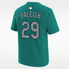 Cal Raleigh Seattle Mariners Big Kid's Nike MLB T-Shirt