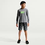 Playera de manga larga Dri-FIT UV para niño talla grande Nike Swim Hydroguard