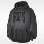 Sudadera con gorro sin cierre de básquetbol de tejido Fleece Therma-FIT para hombre Houston Rockets Standard Issue