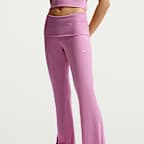 Pants de tela de canalé ajustados de tiro medio para mujer Nike Sportswear Chill Knit