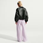 Pantalon taille mi-haute à jambes larges Nike Studio Fleece Medium Weight pour femme