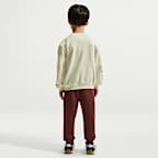 Conjunto de 2 piezas de sudadera de cuello redondo Frosted Futura para niños talla pequeña Nike Sportswear