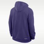 Sudadera con gorro sin cierre universitaria Nike Dri-FIT para hombre Clemson Sideline Standard Issue