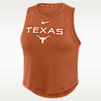 Texas One Women's Nike Dri-Fit Cropped Tank Top