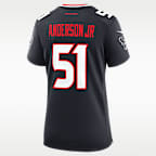 Jersey de fútbol americano Nike de la NFL Game para mujer Will Anderson Jr. Houston Texans