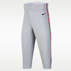 Pants de béisbol entubados de cintura alta para niños talla grande Nike Vapor Select 2
