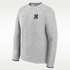Sudadera de cuello redondo sin cierre Nike de la MLB para hombre New York Yankees Tech Fleece