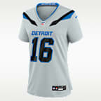 Jersey Nike de la NFL Limited para mujer Jared Goff Detroit Lions Rivalries Collection