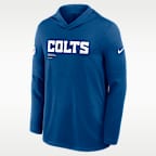 Indianapolis Colts Pure Fury Sideline Men's Nike Dri-FIT NFL Long-Sleeve Hooded Top