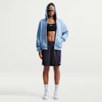 Nike Studio Fleece Medium Weight Women's Oversized Full-Zip Hoodie