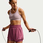 Nike One Pantalón corto de 8 cm con talle alto y diseño 2 en 1 Dri-FIT - Mujer