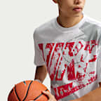T-shirt de basquetebol Nike Peak para homem