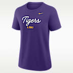 LSU Script Mantra Logo Women's Nike College T-Shirt