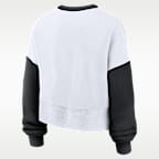 Sudadera de cuello redondo sin cierre Nike de la MLB para mujer San Francisco Giants Primary