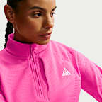 Camisola de caminhada com fecho até meio Therma-FIT ACG "Wolf Grid" para mulher