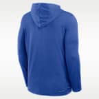 Playera de manga larga universitaria Nike Dri-FIT con gorro para hombre Duke Sideline
