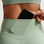 Legging évasé taille haute sans couture avant Nike Zenvy pour femme