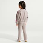 Ensemble deux pièces Juxta-Girl à rayures et nœud Nike pour tout-petit