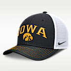 Iowa Primetime Arched Men's Nike Dri-FIT College Trucker Adjustable Hat