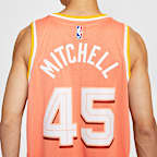 Jersey Nike de la NBA Swingman para hombre Donovan Mitchell Cleveland Cavaliers City Edition