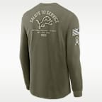 Detroit Lions Salute to Service Men's Nike NFL Long-Sleeve T-Shirt