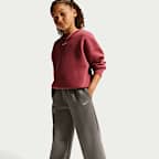 Nike Sportswear Studio Fleece Girls' Open-Hem Trousers