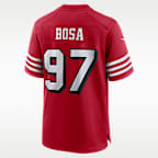 Jersey de futbol americano Game para hombre NFL San Francisco 49ers (Nick Bosa)