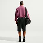 Nike Studio Fleece Medium Weight Women's Oversized 1/4-Zip Cropped Top