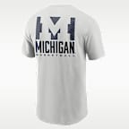 Playera universitaria marca Jordan Dri-FIT para hombre Michigan Courtside