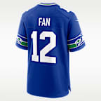 12s Seattle Seahawks 50th Anniversary Men's Nike NFL Game Jersey