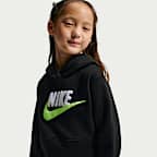 Sudadera con gorro sin cierre para niños talla pequeña Nike Club Chenille