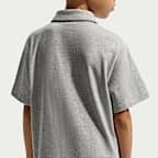 Polo de manga corta Nike Sportswear Club de tejido Knit para niños talla grande