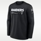 Sudadera de cuello redondo sin cierre Nike de la NFL para hombre Las Vegas Raiders Salute to Service Sideline Coaches