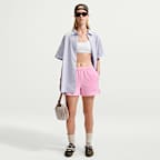 Shorts de tiro medio para mujer Nike Studio Fleece Lightweight