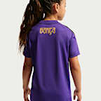 FC Barcelona Strike Away Kobe Dri-FIT Fußball-Kurzarmshirt (ältere Kinder)