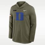 Duke 2025 Military Appreciation Men's Nike Dri-FIT College Long-Sleeve Hooded Top