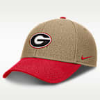 Gorra de rejilla universitaria Nike Dri-FIT ajustable para hombre Georgia Primetime Rise