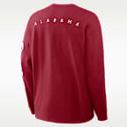 Playera de manga larga universitaria Nike para hombre Alabama Academic Max90 Pocket