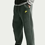 Pants de tejido Fleece con dobladillo abierto para hombre Nike Tech
