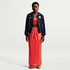 Felpa con cappuccio e zip a tutta lunghezza Nike Football Atlético de Madrid Chill Terry – Donna