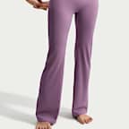 Nike Zenvy Women's High-Waisted Flared Leggings with No Front Seam