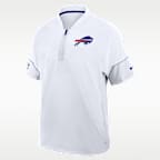 Buffalo Bills Sideline Coach Men's Nike NFL 1/2-Zip Short-Sleeve Hooded Jacket