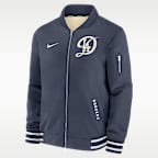 Los Angeles Dodgers Authentic Collection City Connect Men's Nike MLB Full-Zip Bomber Jacket