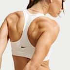 Bra deportivo con almohadilla de media sujeción para mujer Nike Swoosh