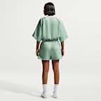Nike Sportswear laza szabású, középmagas derekú női szatén rövidnadrág