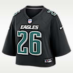 Saquon Barkley Philadelphia Eagles Women's Nike NFL Cropped Tundra Game Jersey